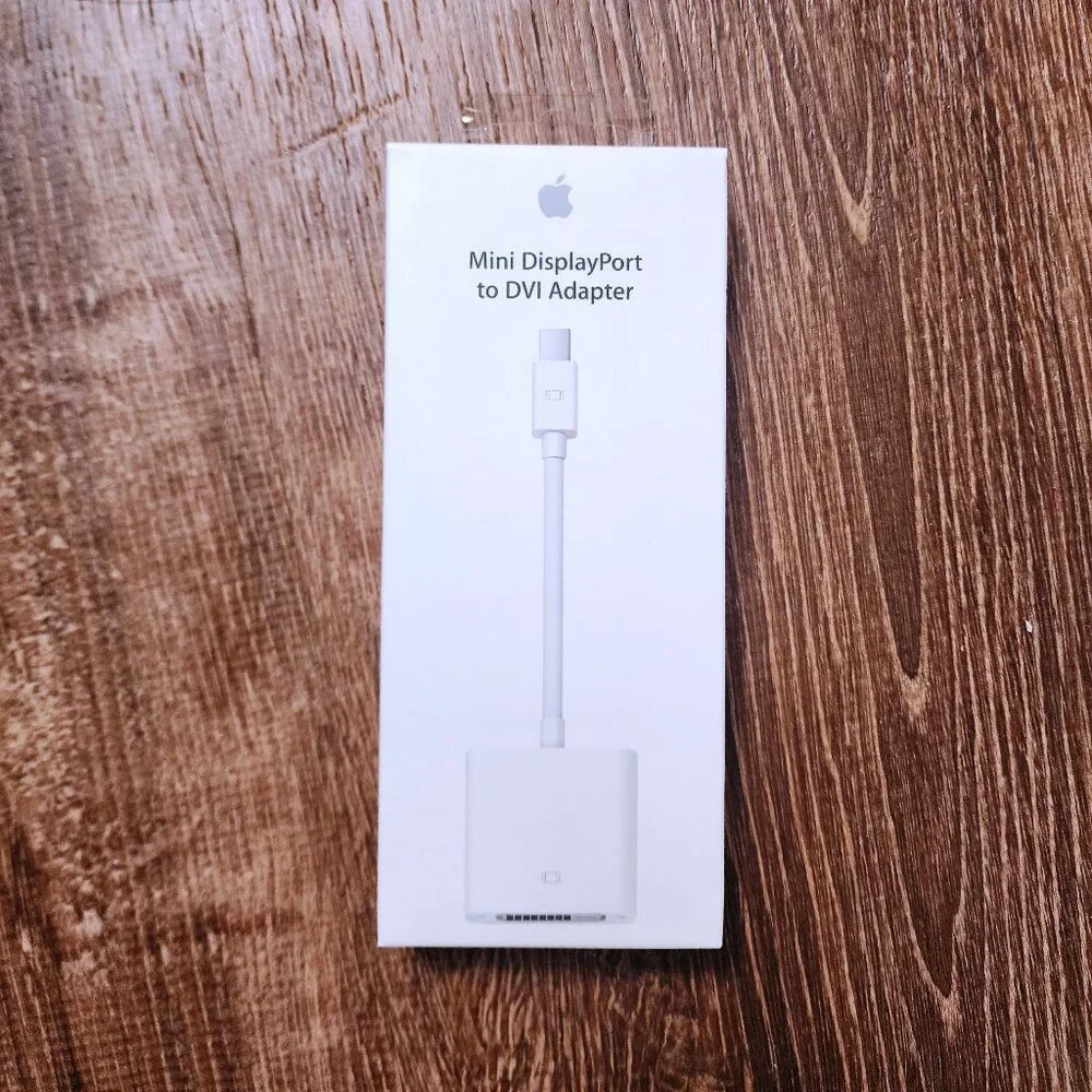 New Genuine Apple Mini DisplayPort to DVI Adapter White A1305